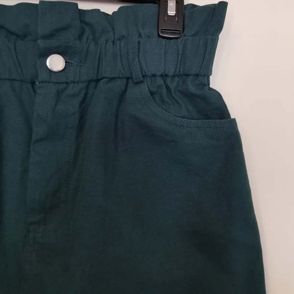 Dress Up Green High Waisted Skirt - Picture 2 of 4